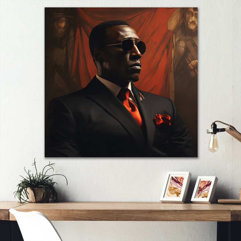 Wesley Snipes Celebrity, reproduction d'art sur toile, H 16 po x l 16 po x P 1 po, Toile tendue