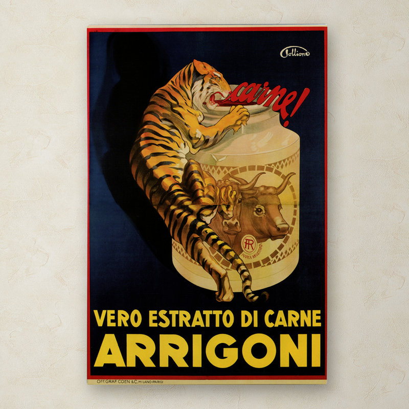 Collection de pommes Arrigoni - publicités sur toile, H 19 po x l 12 po x P 2 po