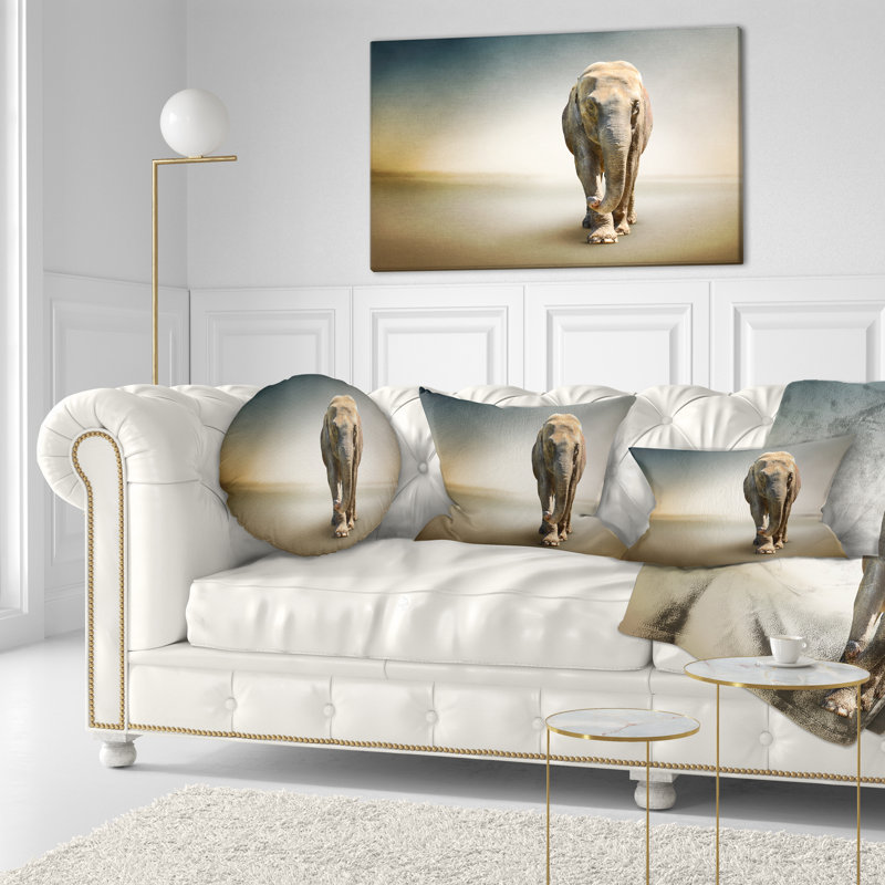Coussin lombaire à pied éléphant intelligent animal