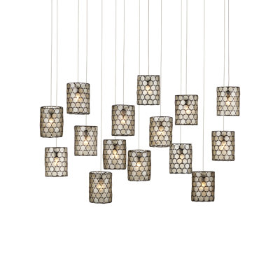 Luminaire suspendu rectangulaire à 15 lumières Regatta