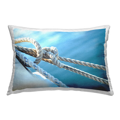 Maritime Boat Knot Outdoor Printed Pillow by Lil' Rue