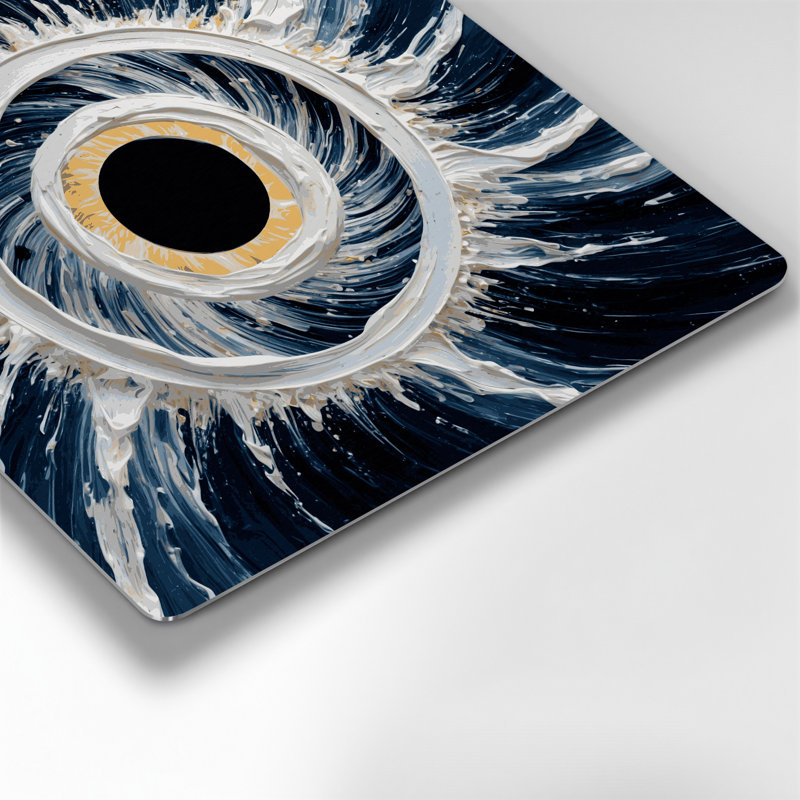 Art mural gris Space Space Eclipse Corona, H 12 po x l 12 po