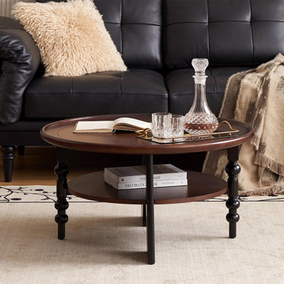 Table basse française à deux niveaux