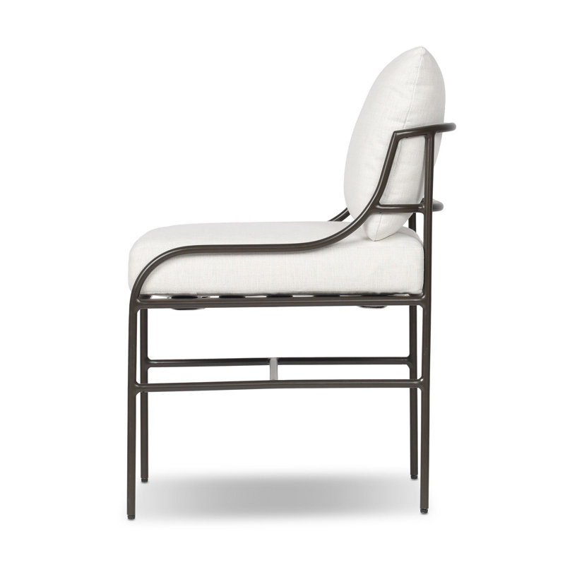 Segovia Outdoor Dining Chair-Catalina Stone, Vergo Cream