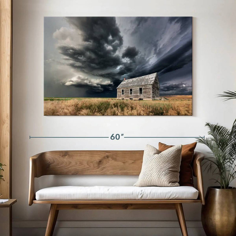 Alvord Supercell Over Schoolhouse, H 34 po x l 51 po