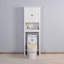Armoire de rangement pour salle de bain en bois au-dessus de la toilette avec tablette réglable 23,62 po x 7,72 po x 67,32 po