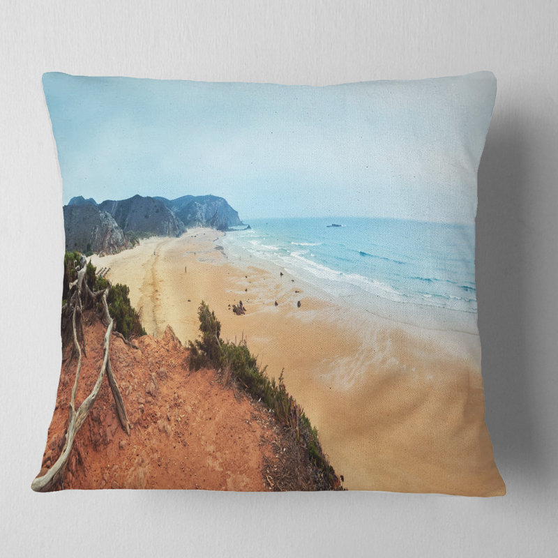 Coussin Beach Beach, 18 po x 18 po, Carré