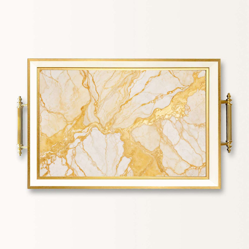 Élégant plateau de service en verre 19,7 x 11,4 x 1,4 pouces | 100% verre de haute qualité | Parfait pour recevoir et servir | Conception élégante et fonctionnelle pour la maison et les fêtes | Durable et facile à nettoyer