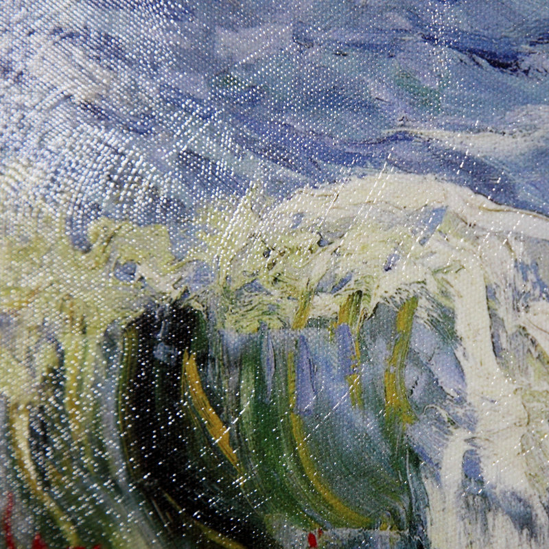 Paysage marin à Saintes Maries par Vincent Van - reproduction d'art, H 24 po x l 30 po x p 1,5 po