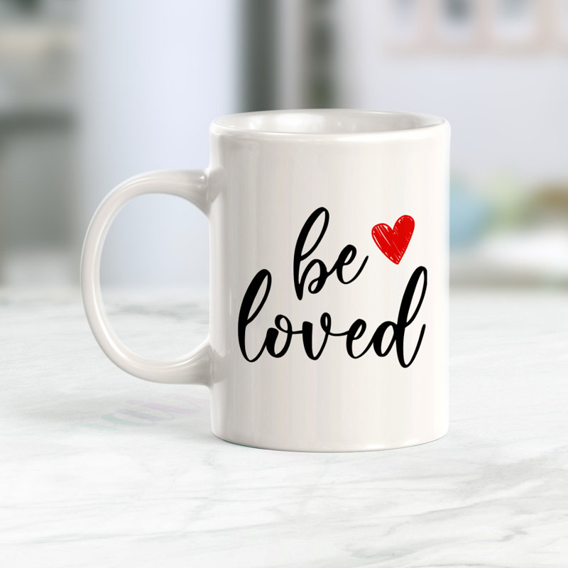 Tasse à café «Be Love», Ensemble de verres à lait, Plastique polypropylène