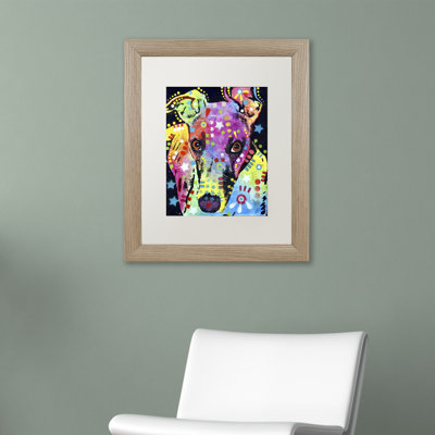 «Whippet», impression sur toile encadrée