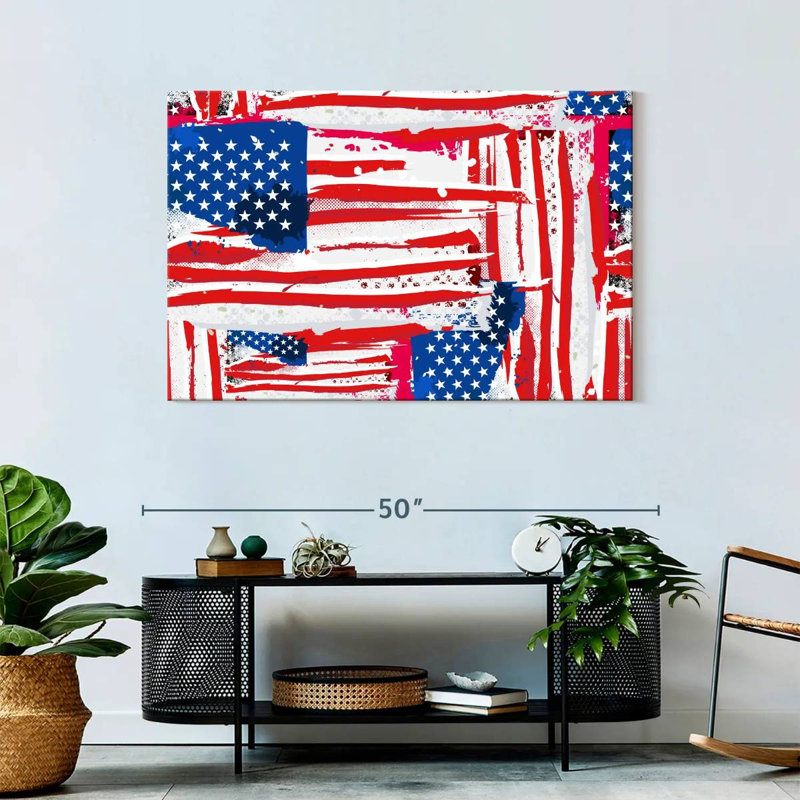 Borges Abstract Flag, 30" H x 45" W
