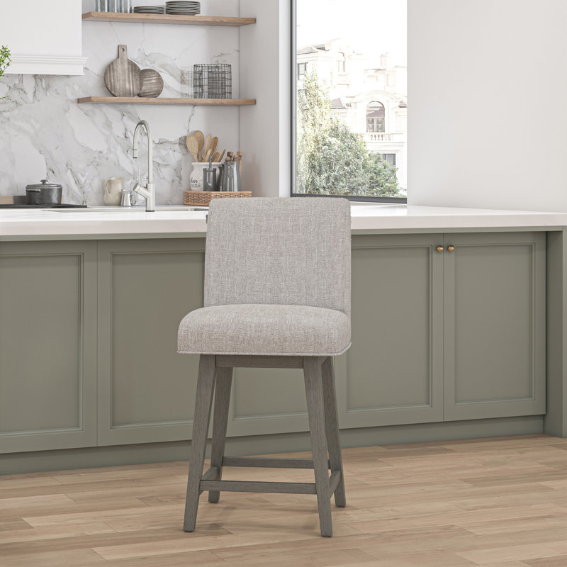 Tabouret pivotant Dorson, Avoine, Gris délavé