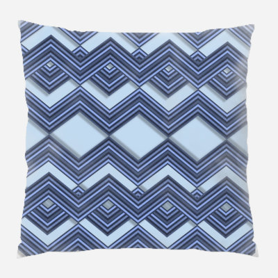 Chevron Microsuede Reversible Throw Pillow