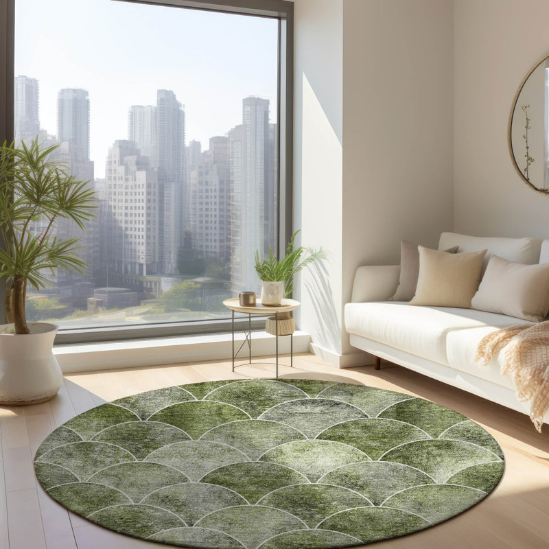  Karter Kitchen Mat, Round 8'