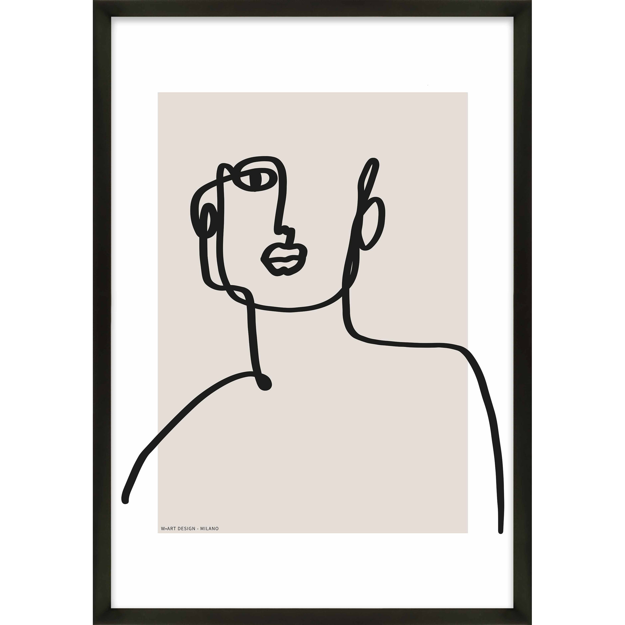 Figure And Form 2 by Romina Gadler, 20" H x 14" W x 1.25" D, Black Framed Paper