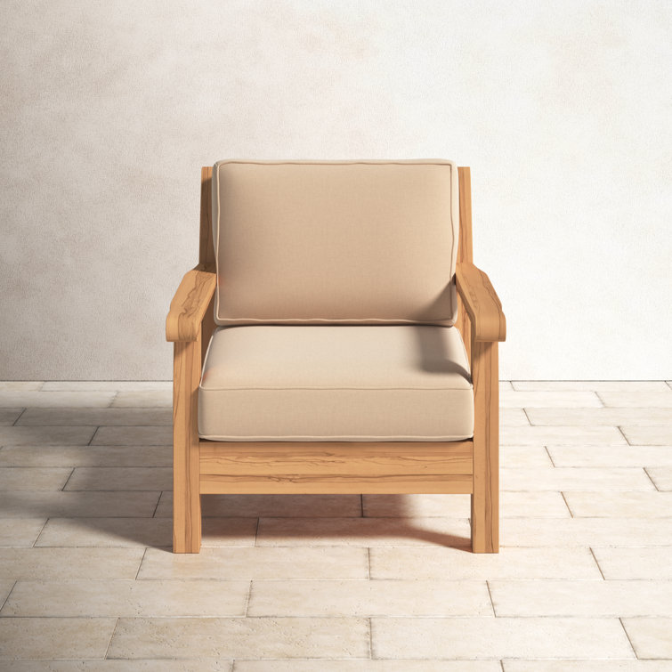 Jackson Teak Patio Chair with Cushion
