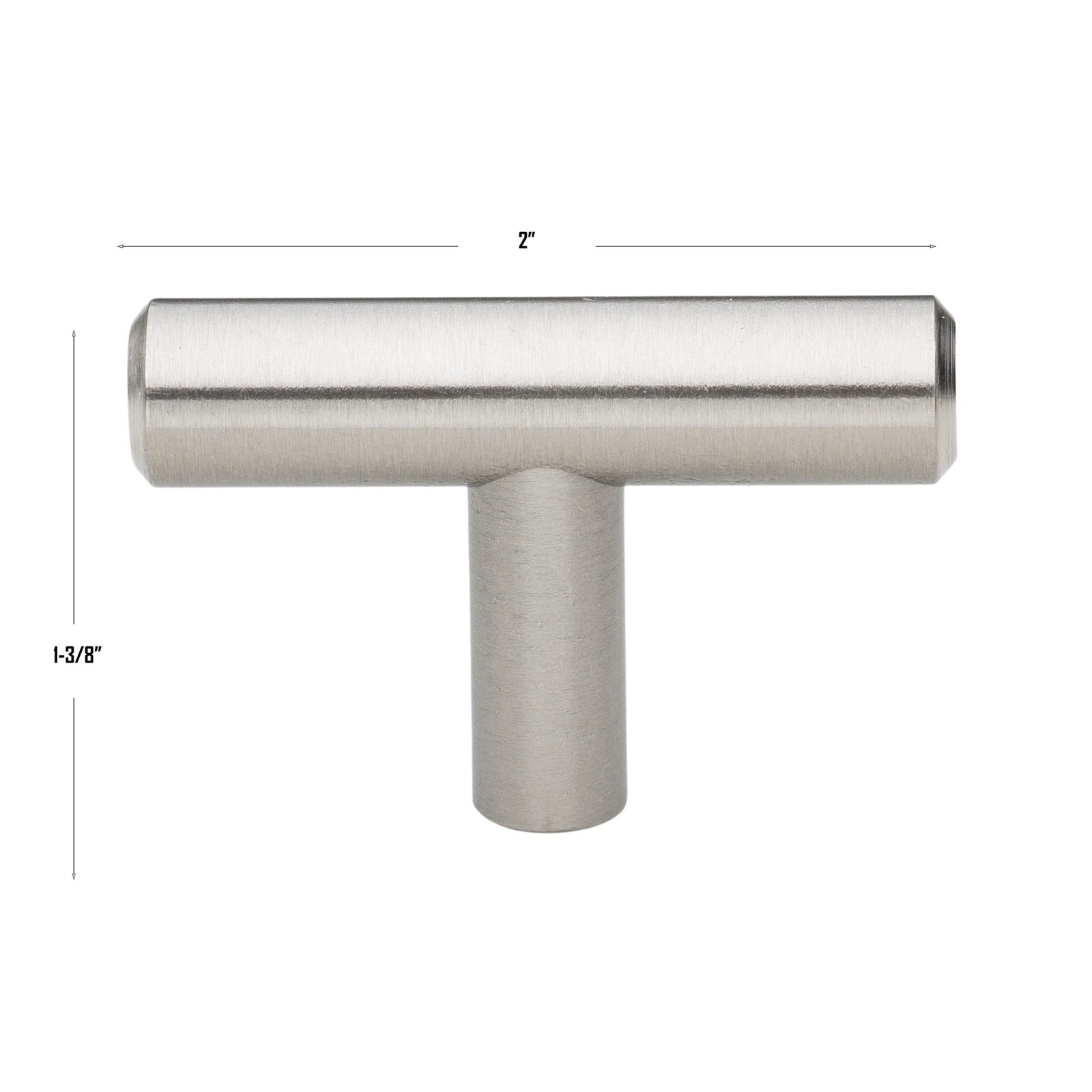 Roman 2" Bar Cabinet Knob, Stainless Steel