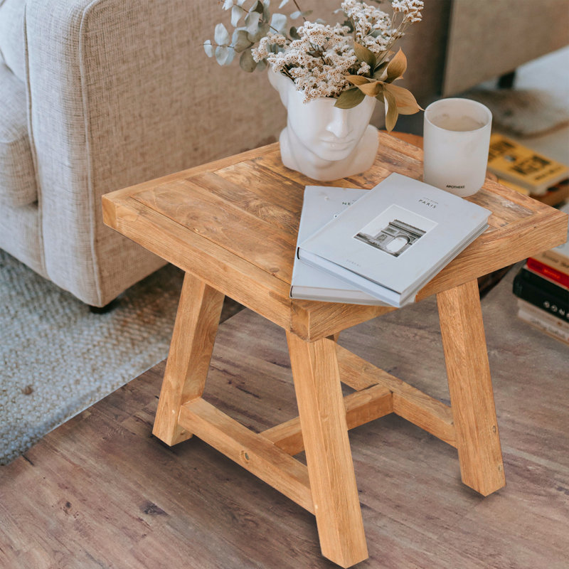 Solid Wood End Table