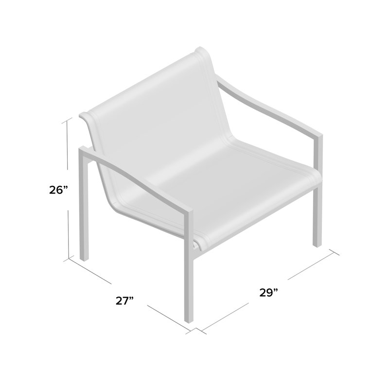 Skiff Outdoor Lounge Chair, Carbon