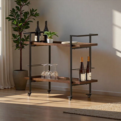 Chariot-bar en bois Emer