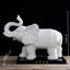 Statue d'éléphant en céramique - Figurine décorative Lucky pour maisons modernes