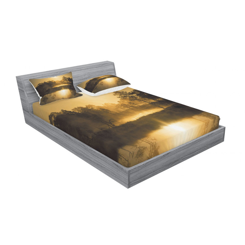 Microfiber Sheet Set, Full/Double Sheet Set with Fitted Sheet