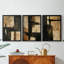 ABSTRACT Series CECLV - Toile tendue avec châssis sur mesure - 3 pièces-117236498-117236500