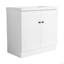 36" Freestanding Bathroom Vanity White Resin Sink & 2 Soft-Close Cabinet Doors (KD-Packing)-887495614