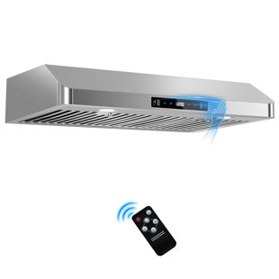 Hotte sous un meuble 30 pouces 680Cfm, hotte en acier inoxydable à conduit / sans conduit avec commande tactile / geste / télécommande