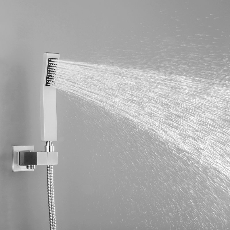 Thermostatic Complete Shower System, Brushed Nickel