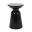 Tables d'appoint d'extérieur en fer avec design évasé, ensemble de 2-410066757