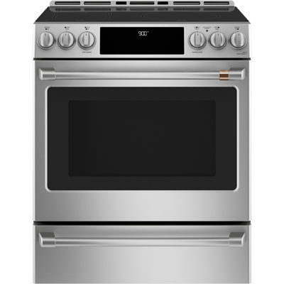 Café 30" 5.7 cu. ft. Slide-in Electric Range with Induction Cooktop