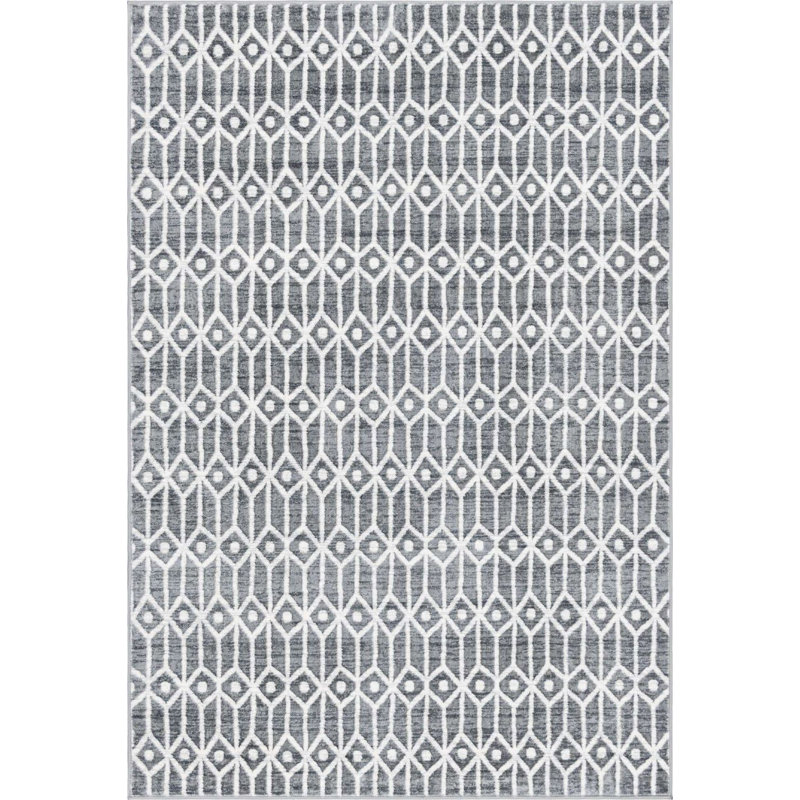 Clidy Abstract Indoor Rug, Rectangle 6' x 9'