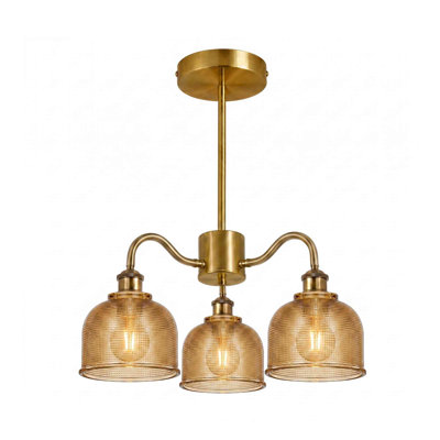 Glass Semi Flush Mount
