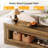 63" Rustic Low Console Table