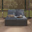 Double chaise longue d'extérieur en rotin d'extérieur-1448373201
