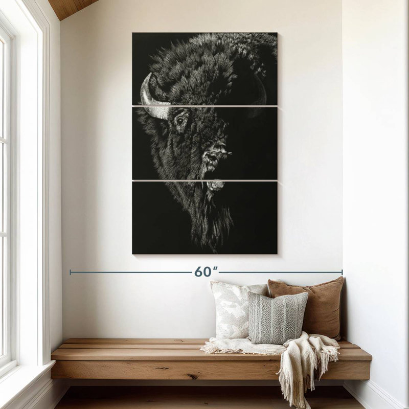 Brampt Wild Scratchboard II, 50" H x 32" W