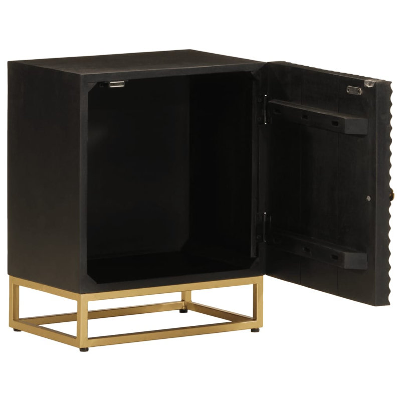 Ashika 40 cm W Iron Bedside Table