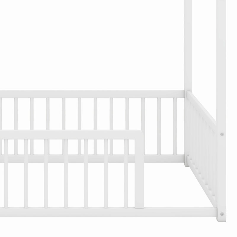 Lit sur pied Montessori, Lit simple, Blanc