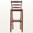 Hubbard Three-Piece High Table with Ladder-Back Bar Stools, Walnut