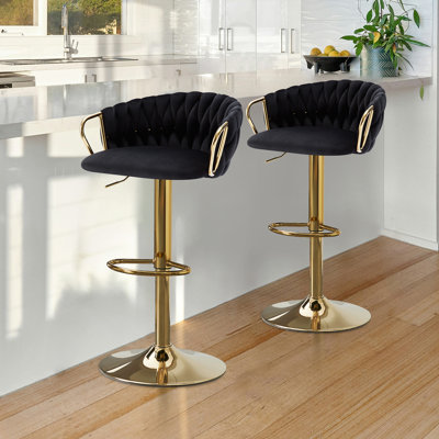 Tabouret de bar pivotant à hauteur ajustable