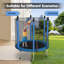 Trampoline d'extérieur de qualité supérieure avec caractéristiques de sécurité et grande capacité-113305518