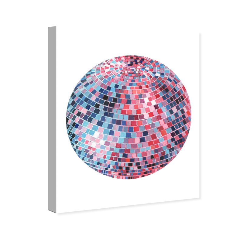 Faaria Disco Ball Viii sur toile, H 20 po x l 16 po x P 0,8 po