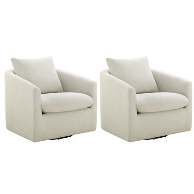 Menta Upholstered Swivel Accent Chair
