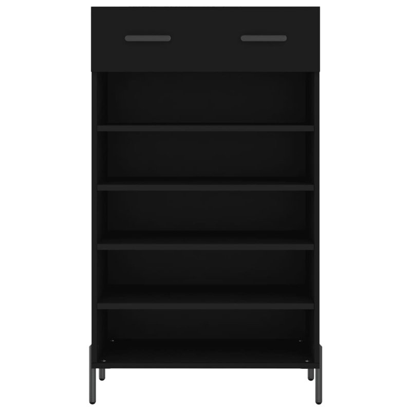 Manoah 10 Pair Shoe Storage Cabinet, Black