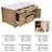 72" Sintered Stone Top Solid Wood Kitchen Island With Storage Natural-226853716