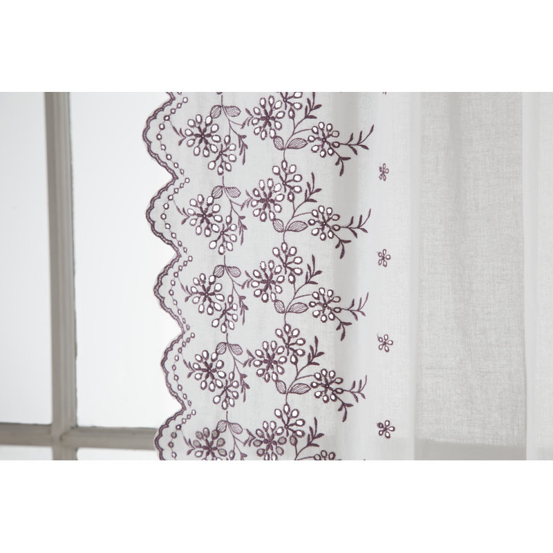 Kalvin Cotton Semi Sheer Curtain Pair