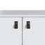 Armoire d'appoint Mid-Century moderne à 2 portes avec 2 tablettes Amber-71014189