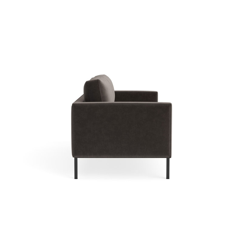 MTO - Paramount Sofa Metal Legs, 32" H x 80" W x 34" D, Storm Velvet
